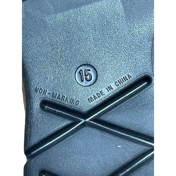 Champion Sport Comfort Slides Black/Gray Mens Size 15 Open Toe Sandals Non-Marki - Picture 5 of 10